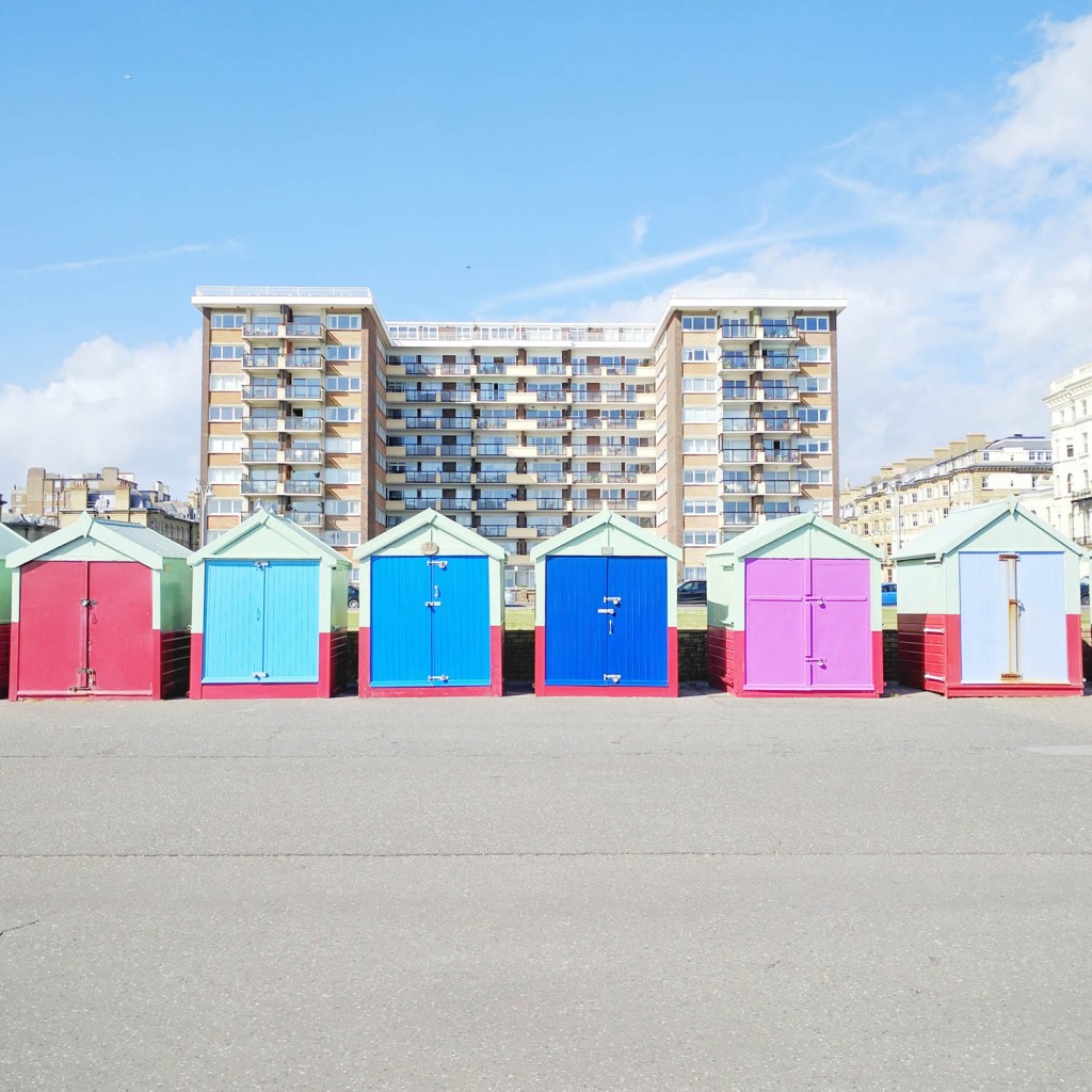 beach huts in Brighton