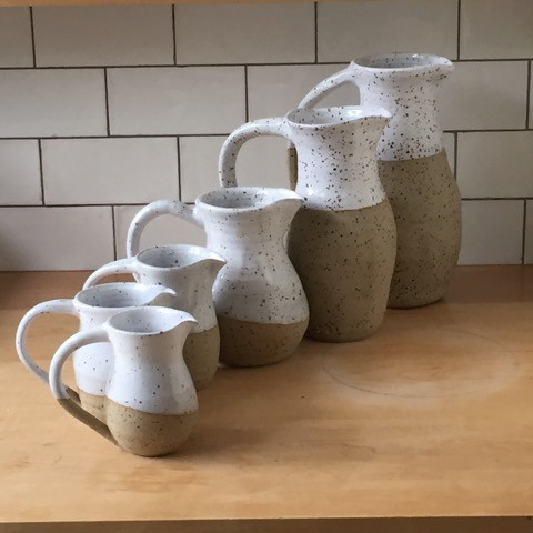 Jericho Studio Pottery speckle-jugs