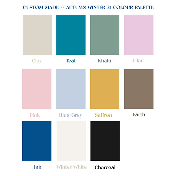 1 Custom Made Oxford AW21 COLOUR PALETTE