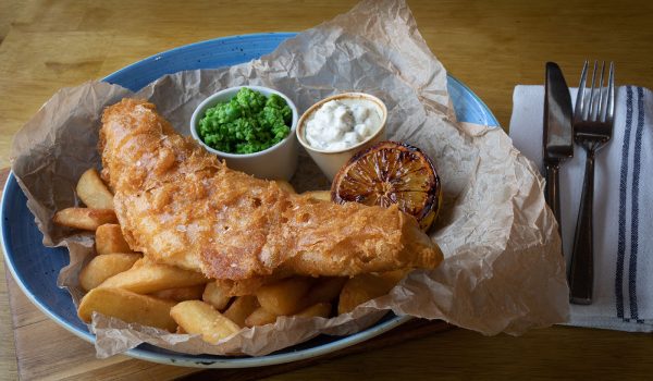 Seven Stars at Marsh Baldon Oxfordshire fish and chips