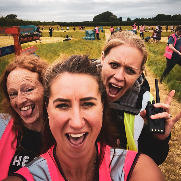 Alexa, Leah and Ajaye - Founders of Fit Farm Fest Oxfordshire