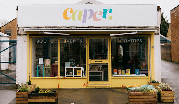 Caper book shop front Oxford