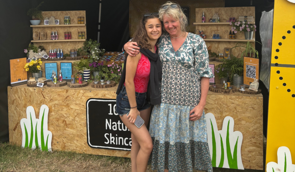 Neve and Julie at Glastonbury Festival