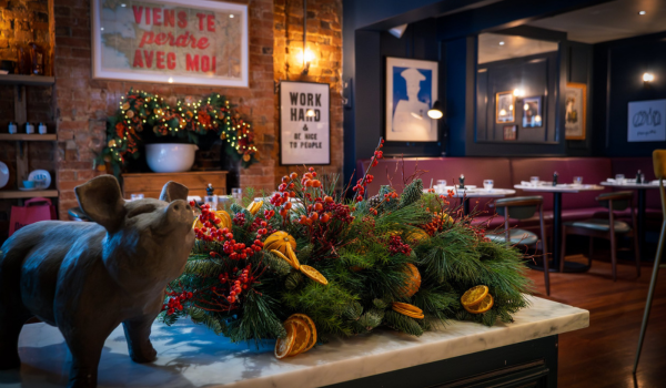 pompette Pompette Oxford Christmas set up