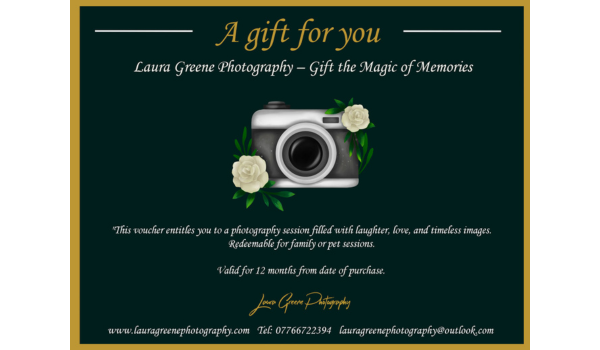 Laura Greene Photography Gift the Magic of Memories with a Laura Greene Photography Voucher