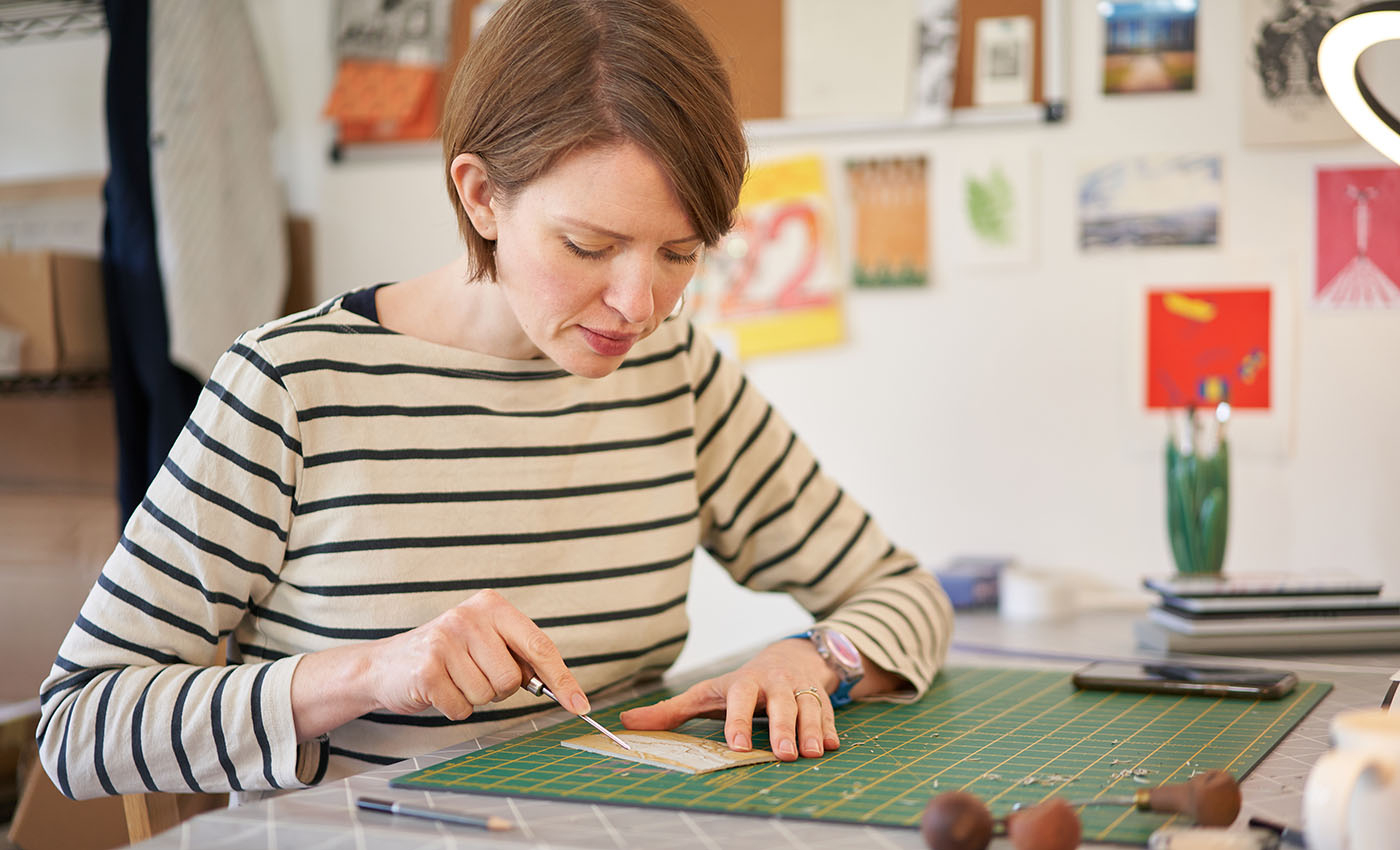 Sally Anne Stewart Lino Print Oxford